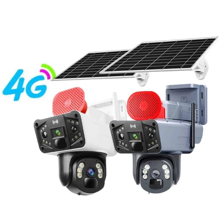 دوربین اسپیددام سیم کارتی خورشیدی دولنز رنگی (OKAM PRO/4G/SOLAR)